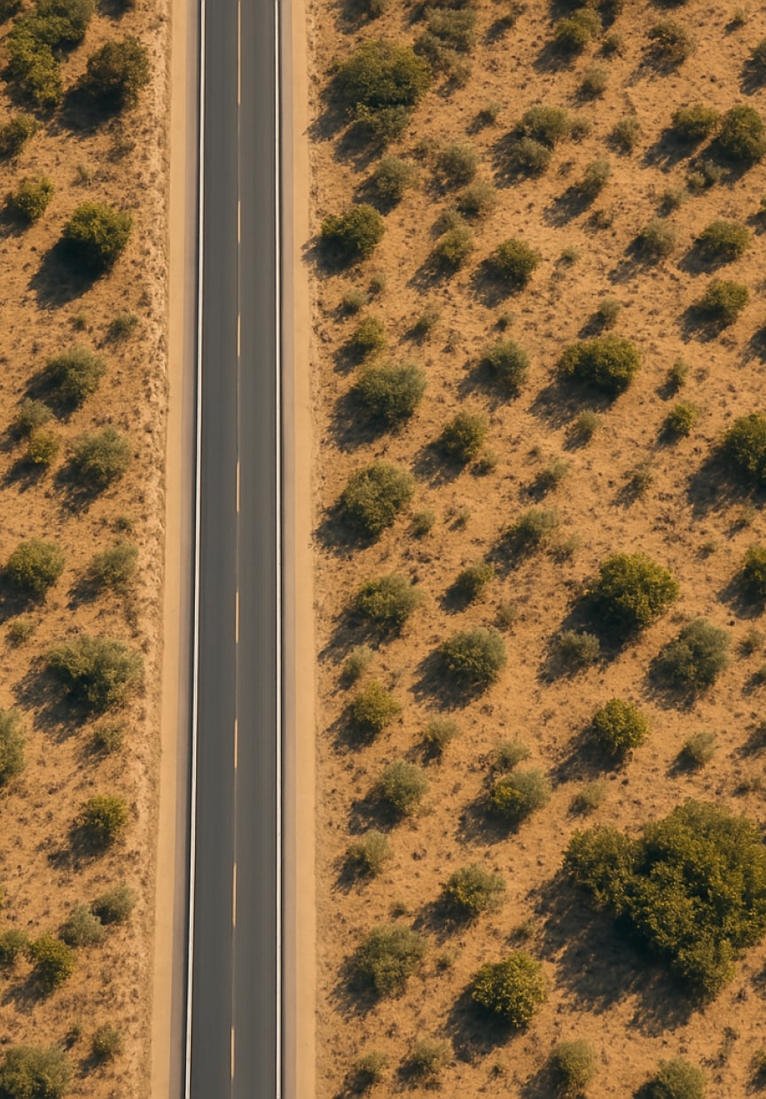 An image of a beautiful highway